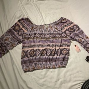 Forever 21 long sleeve crop top